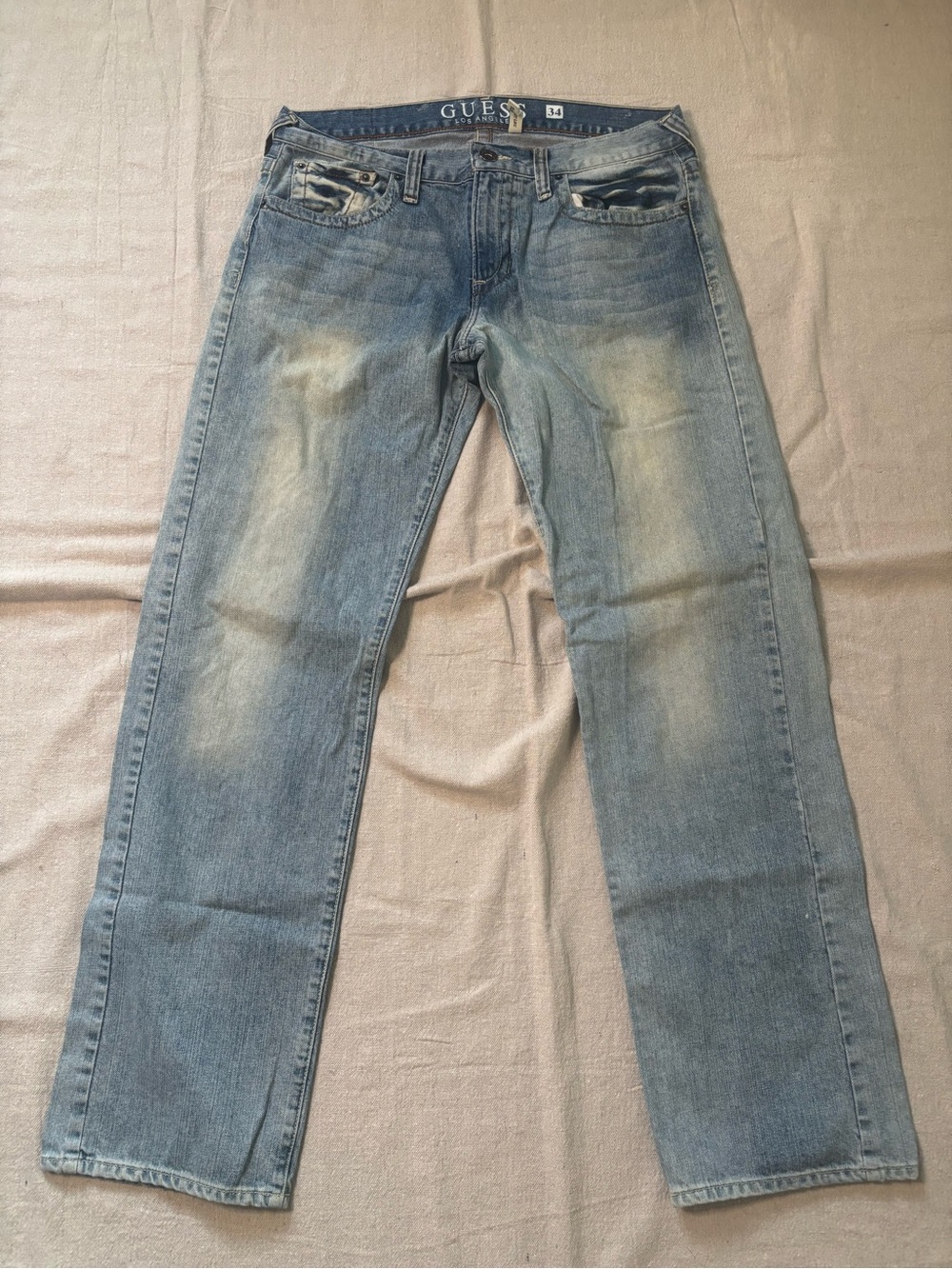 Men's GUESS Los Angeles "Rebel" Straight Leg Jeans – Size 34*